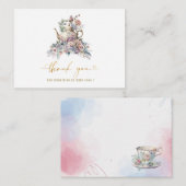 水エレガント色カラフルピンク薄紫牡丹spr ノートカード (正面/裏面)