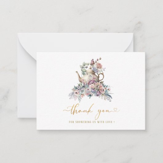 水エレガント色カラフルピンク薄紫牡丹spr ノートカード (正面)