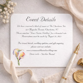 水エレガント色カラリライロマンチックフローラ エンクロージャーカード