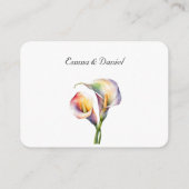 水エレガント色カラリライロマンチックフローラ エンクロージャーカード (裏面)