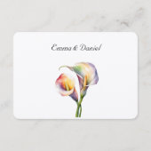 水エレガント色カラリライロマンチックフローラ エンクロージャーカード (裏面)