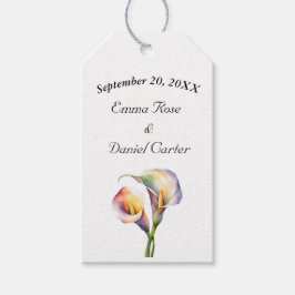 水エレガント色カラリライロマンチックフローラ ギフトタグ