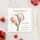 水エレガント色カラリライロマンチックフローラ スタンダードランチョンナプキン (インサイチュ)