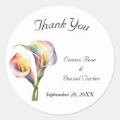 水エレガント色カラリライロマンチックフローラ ラウンドシール (正面)