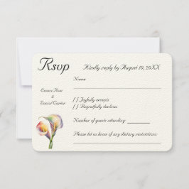 水エレガント色カラリライロマンチックフローラ 出欠カード