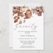 水エレガント色ガーデンフローラ90日 招待状 (正面)