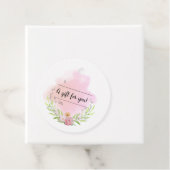 水エレガント色ギフトラベル- "あなたのためのギフト" フェイバータグ (インサイチュ)