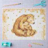 水エレガント色クマ 薄葉紙 (クラフト)