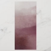 水エレガント色クランベリー結婚のメニュー メニュー (裏面)