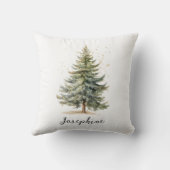 水エレガント色クリスマスツリーパイン クッション (裏面)