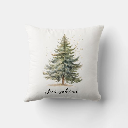 水エレガント色クリスマスツリーパイン クッション (裏面)