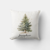 水エレガント色クリスマスツリーパイン クッション (正面)