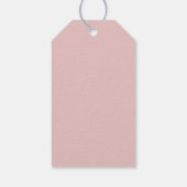 水エレガント色クリスマスツリーホリデイ ギフトタグ (裏面)