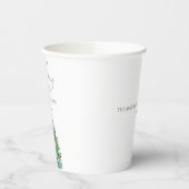 水エレガント色クリスマスツリーメリークリスマス 紙コップ (左)