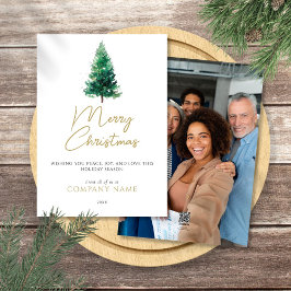 水エレガント色クリスマスツリー企業の写真 シーズンカード