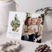 水エレガント色クリスマスツリー写真 シーズンカード