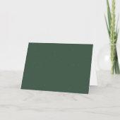 水エレガント色クリスマスツリー写真 箔シーズンカード (裏面)