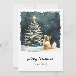 水エレガント色クリスマスツリー非写真 シーズンカード