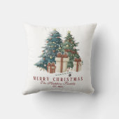 水エレガント色クリスマスツリー クッション (裏面)