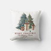 水エレガント色クリスマスツリー クッション (正面)