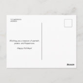 水エレガント色クリスマスツリー&プレゼント ポストカード (裏面)