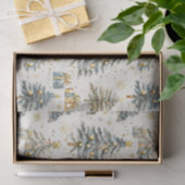 水エレガント色クリスマスツリー 薄葉紙 (ギフト)