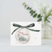 水エレガント色クリスマスバブル シーズンカード (スタンド正面)