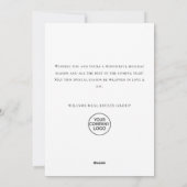 水エレガント色クリスマスパイン企業の木 シーズンカード (裏面)