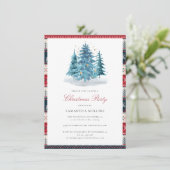 水エレガント色クリスマスパーティー 招待状 (スタンド正面)