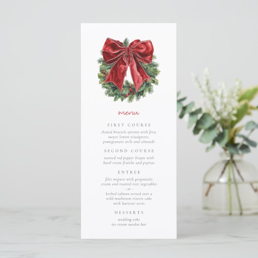 水エレガント色クリスマスフェスティバル メニュー (スタンド正面)