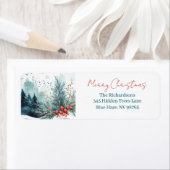 水エレガント色クリスマスフォレスト ラベル (インサイチュ)