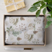 水エレガント色クリスマスホリデーパターン 薄葉紙 (ギフト)