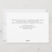 水エレガント色クリスマスボホ組成物 シーズンカード (裏面)