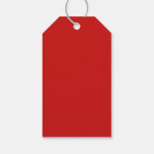 水エレガント色クリスマスリース休日 ギフトタグ (裏面)