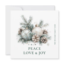 水エレガント色クリスマス装飾挨拶