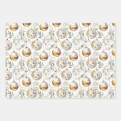 水エレガント色クリスマス ラッピングペーパーシート (正面2)