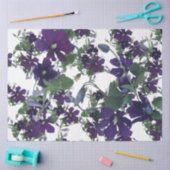 水エレガント色クレマティスフローラ 薄葉紙 (クラフト)