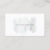 水エレガント色グリッター 名刺 (正面)