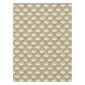 水エレガント色グリーンカボチャ金ゴールド幾何学模様 テーブルクロス (正面)