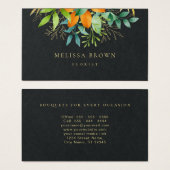 水エレガント色グリーンリーボタニカルラグジュアリーブラック (正面&裏面)