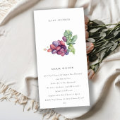 水エレガント色グレープファーンベイビーシャワー招待状 サンキューカード