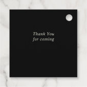 水エレガント色コケットブラックボウ甘い16 フェイバータグ (裏面)