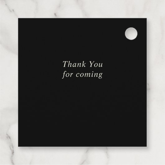 水エレガント色コケットブラックボウ甘い16 フェイバータグ (裏面)