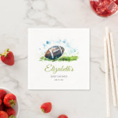 水エレガント色サッカー赤ちゃんシャワー スタンダードカクテルナプキン (インサイチュ)