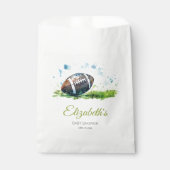 水エレガント色サッカー赤ちゃんシャワー フェイバーバッグ (正面)