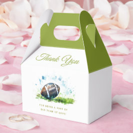 水エレガント色サッカー赤ちゃんシャワー フェイバーボックス