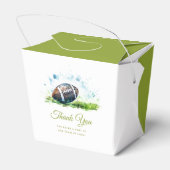 水エレガント色サッカー赤ちゃんシャワー フェイバーボックス (裏面サイド)