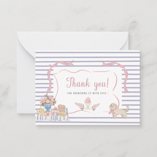 水エレガント色サマーお洒落ドードレスベビーs ノートカード (正面)