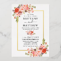 水エレガント色サンゴフローラ結婚金ゴールド