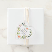 水エレガント色サンゴ花リース結婚ズ フェイバータグ (インサイチュ)